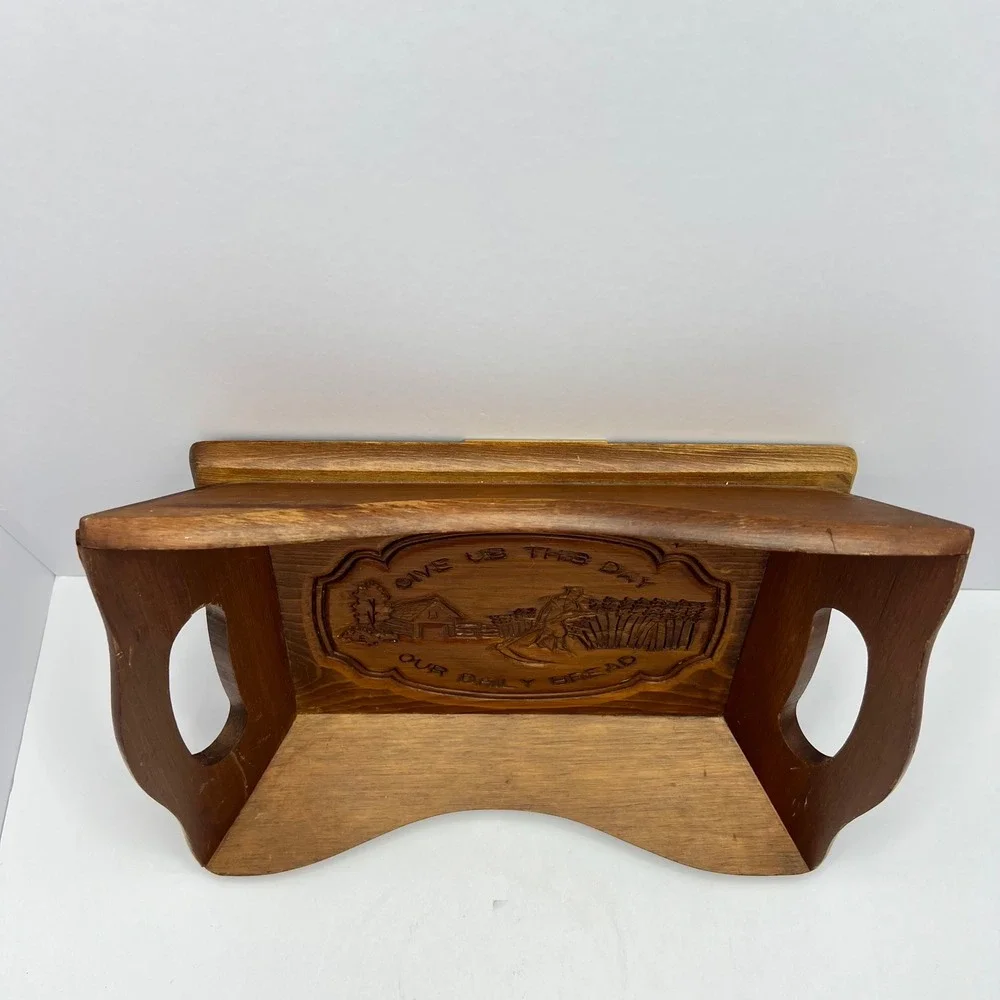 Handmade Wood Bread Tray 